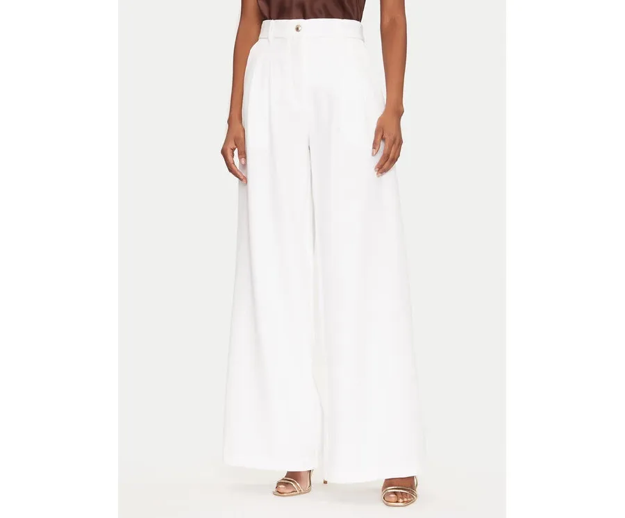 obrazek 1 Guess Spodnie palazzo W5GB02 WH9Y2 Biały Wide Leg