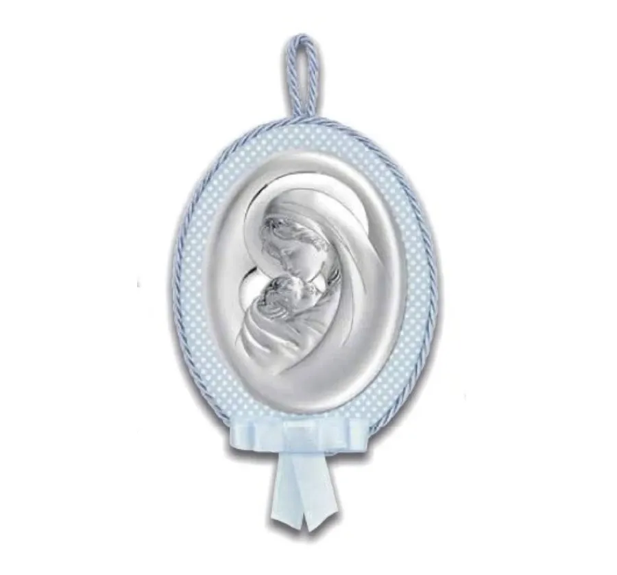 obrazek 1 Piękna pozytywka z przedstawieniem Madonny z dzieciątkiem w kolorze różowym