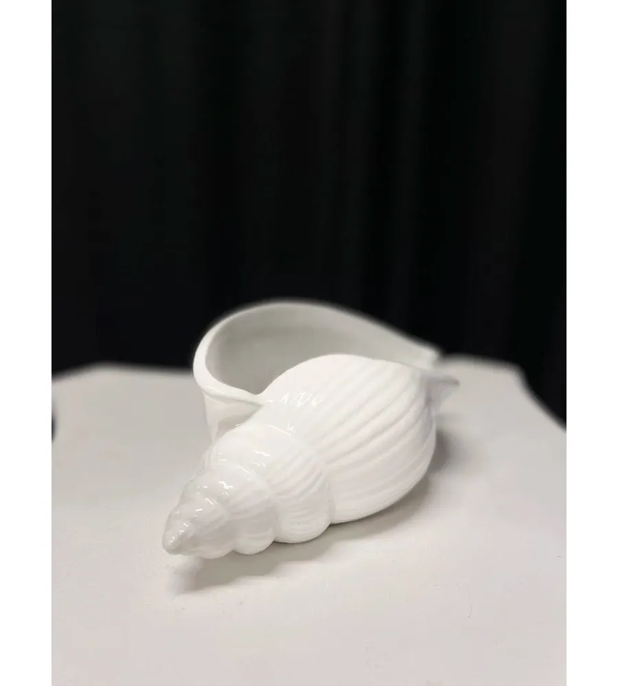 obrazek 1 Małe białe naczynie w kształcie muszli do serwowania dań lub pojemnik na kosmetyki - Le Ceramiche