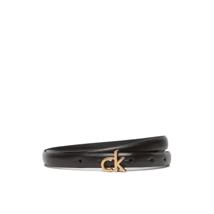 Zdjęcie Calvin Klein Pasek Damski Ck Buckle Skinny Belt 15Mm LV04F7034G Czarny