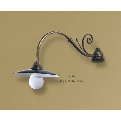 Zdjęcie Spiralna lampa ścienna o rustykalnym charakterze - Il Paralume Marina