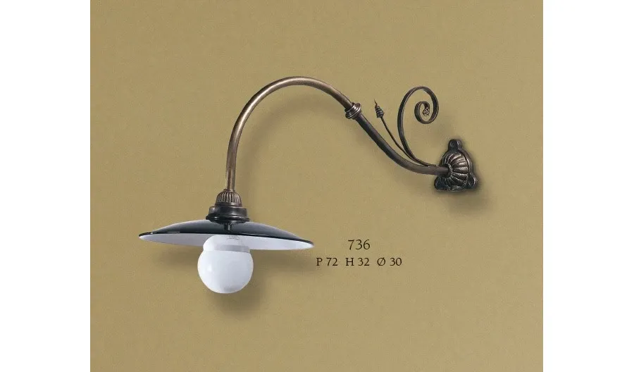 obrazek 1 Spiralna lampa ścienna o rustykalnym charakterze - Il Paralume Marina