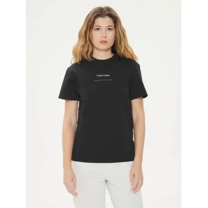 Zdjęcie Calvin Klein T-Shirt Multi Logo K20K207215 Czarny Regular Fit
