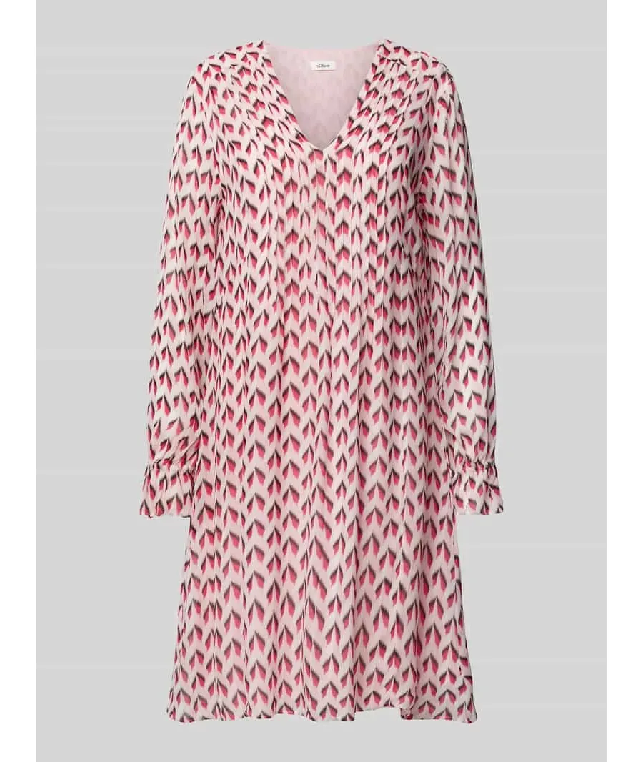 obrazek 1 Sukienka o długości do kolan ze wzorem na całej powierzchni