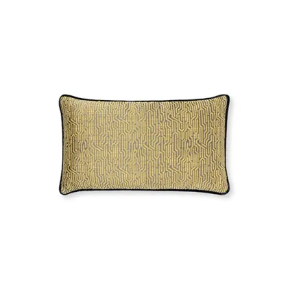 Zdjęcie Cudowna żółta poduszka z geometrycznym wzorem