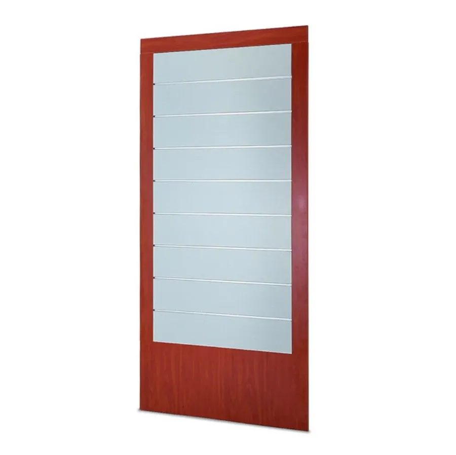 obrazek 1 Elegancki panel do sklepu z listew i satynowego szkła