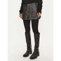 Zdjęcie One Teaspoon Spódnica skórzana 26597 Szary Regular Fit