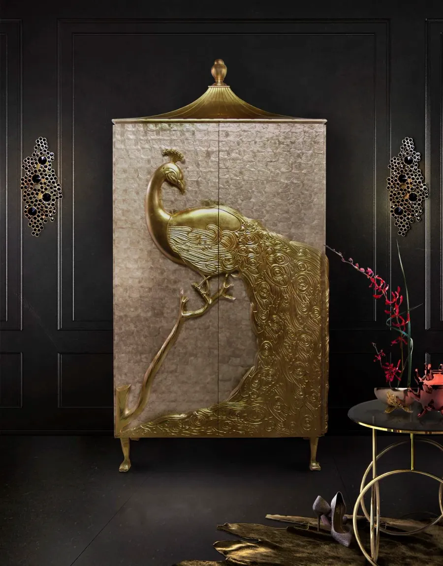 picture 1 Unusual wardrobe finished with gold Paw