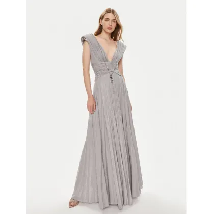 Zdjęcie Elisabetta Franchi Sukienka wieczorowa AB-563-41E3-V790 Srebrny Regular Fit