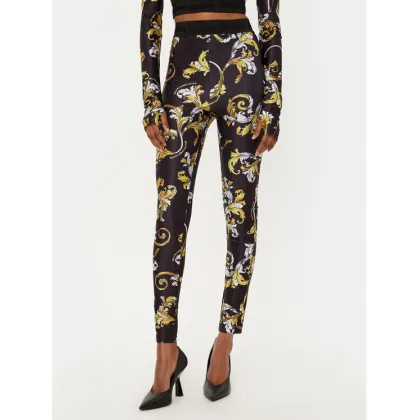 Zdjęcie Versace Jeans Couture Legginsy 78HAC101 Czarny Slim Fit