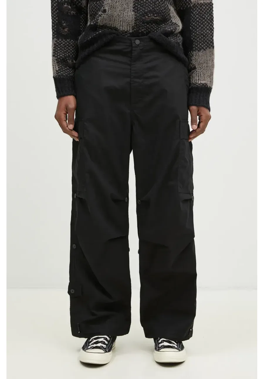obrazek 1 Maharishi spodnie bawełniane Original Cargo Snopants Loose kolor czarny proste 5300.BLACK