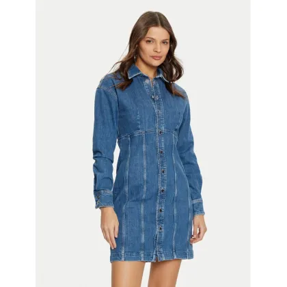 Zdjęcie Guess Sukienka jeansowa W5RK99 D4H71 Niebieski Regular Fit