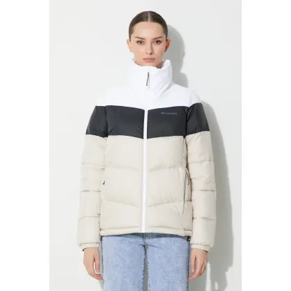 Zdjęcie Columbia kurtka Puffect Color Block Jkt damska kolor beżowy zimowa 1955101