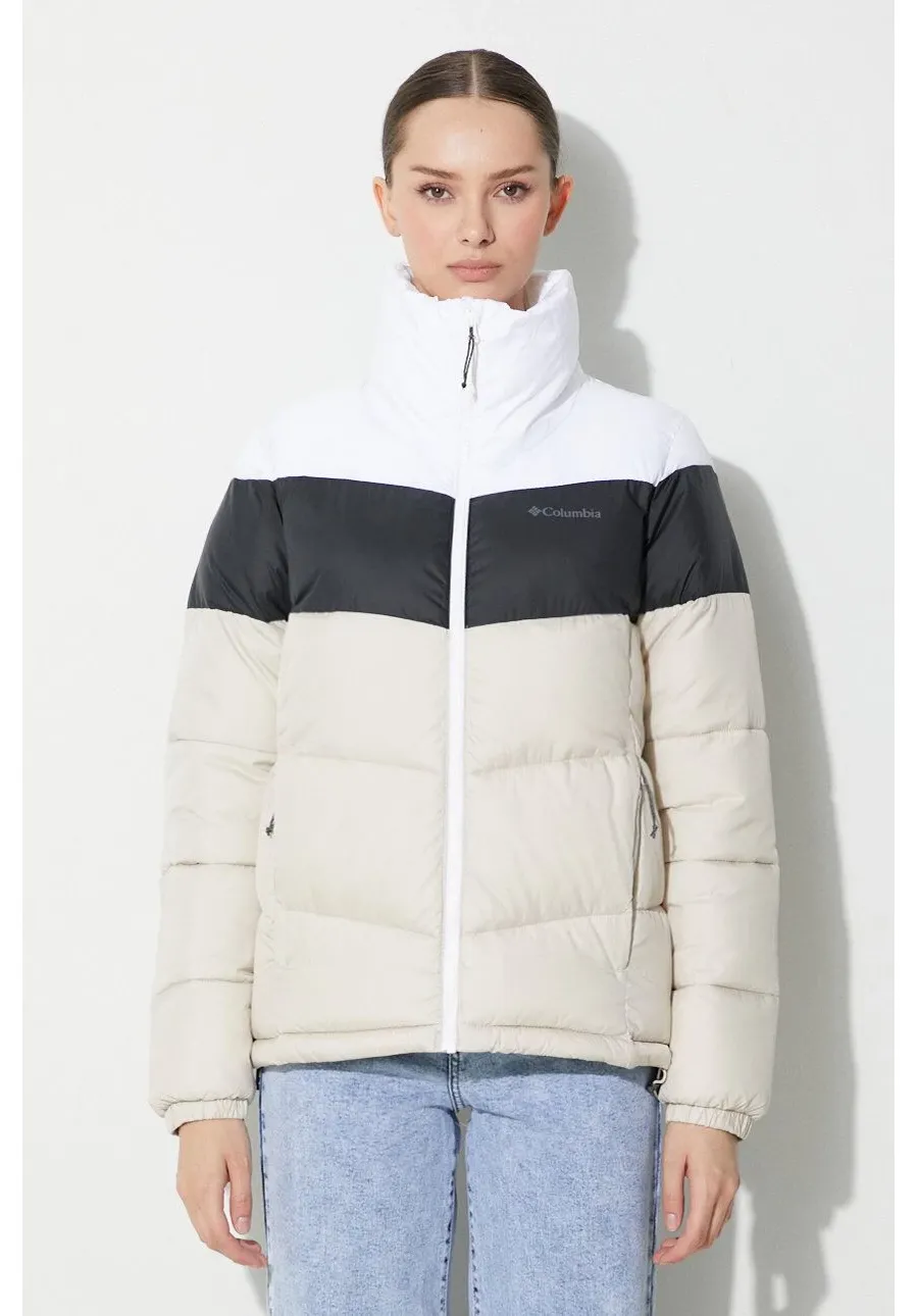 obrazek 1 Columbia kurtka Puffect Color Block Jkt damska kolor beżowy zimowa 1955101