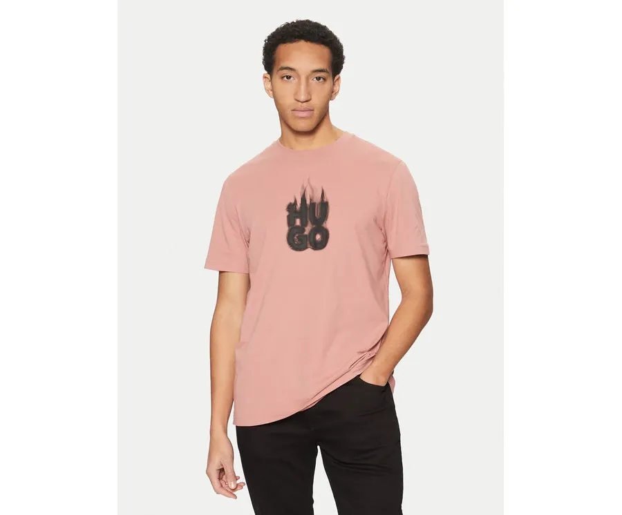 obrazek 1 HUGO T-Shirt Dalayer 50535363 Różowy Regular Fit