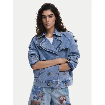 Zdjęcie Desigual Kurtka jeansowa Ontario 25SWED57 Niebieski Regular Fit