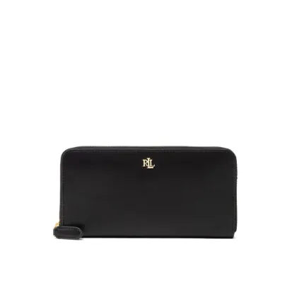 Zdjęcie Lauren Ralph Lauren Duży Portfel Damski Zip Cont Wlt 432876730003 Czarny LAUREN RALPH LAUREN