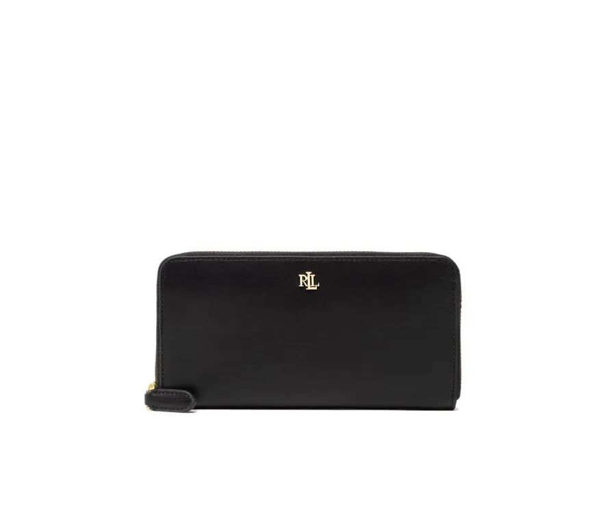 obrazek 1 Lauren Ralph Lauren Duży Portfel Damski Zip Cont Wlt 432876730003 Czarny LAUREN RALPH LAUREN