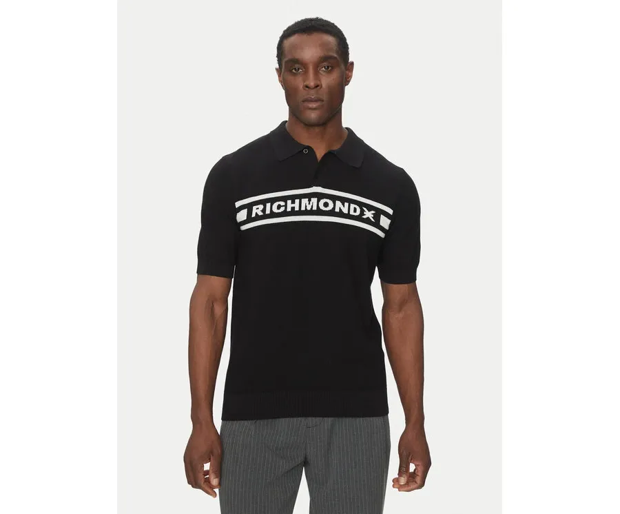 obrazek 1 Richmond X Sweter UMP25128PO Czarny Regular Fit