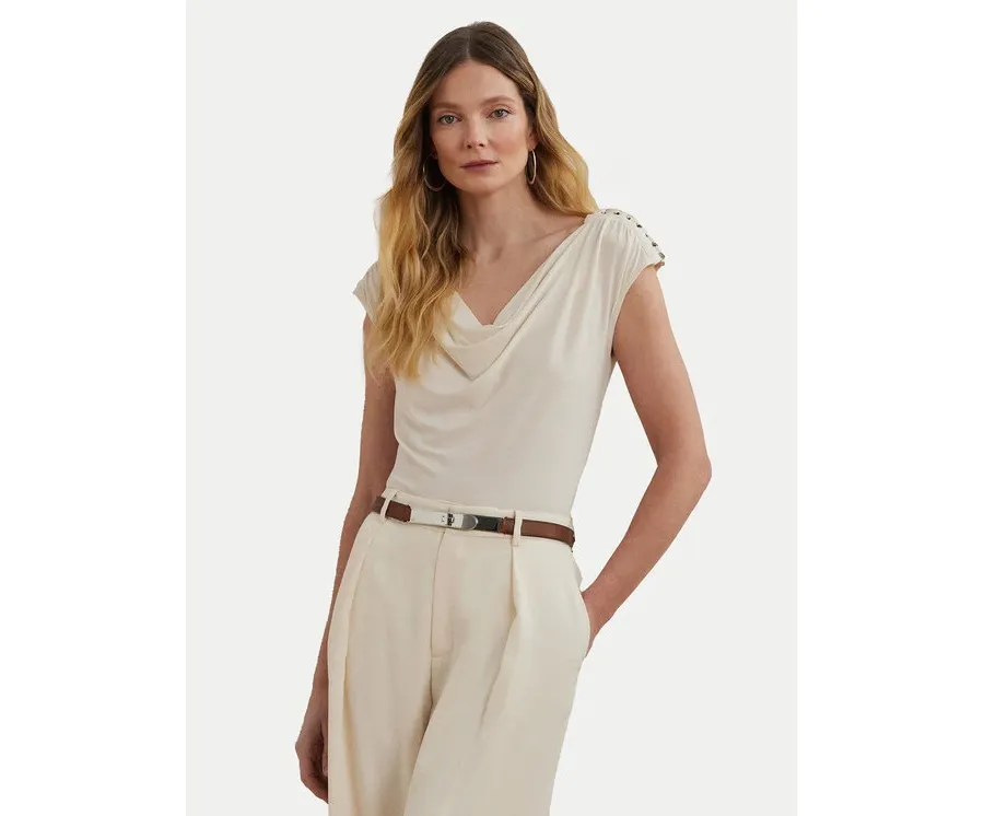 obrazek 1 LAUREN RALPH LAUREN Bluzka 200898441001 Écru Relaxed Fit