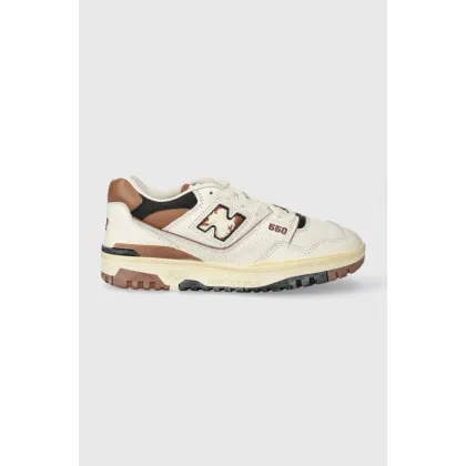 Zdjęcie New Balance sneakersy skórzane 550 BB550VGC kolor biały BB550VGC
