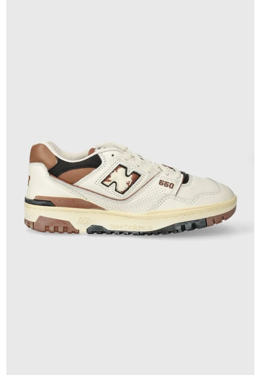 obrazek 1 New Balance sneakersy skórzane 550 BB550VGC kolor biały BB550VGC