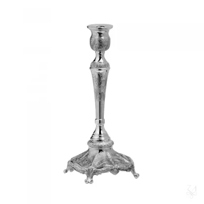 Zdjęcie Piękny włoski srebrny świecznik Poppy - Zaramella Argenti