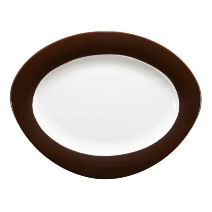 Zdjęcie Porcelanowy owalny półmisek 30,5x24 cm w stylu nowoczesnym - Seltmann Weiden