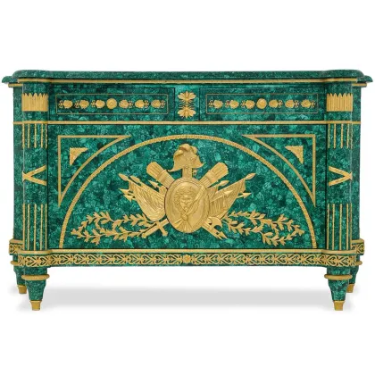 Zdjęcie Luksusowa komoda wykonana z solidnych materiałów do salonu