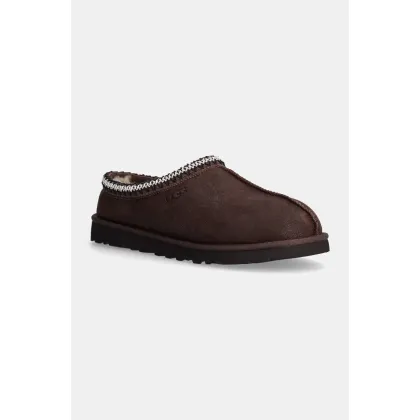 Zdjęcie UGG kapcie zamszowe Tasman Distressed kolor brązowy 1158172-BCDR
