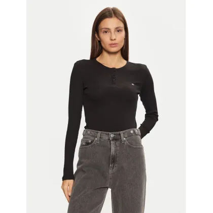 Zdjęcie Tommy Jeans Bluzka DW0DW19501 Czarny Slim Fit