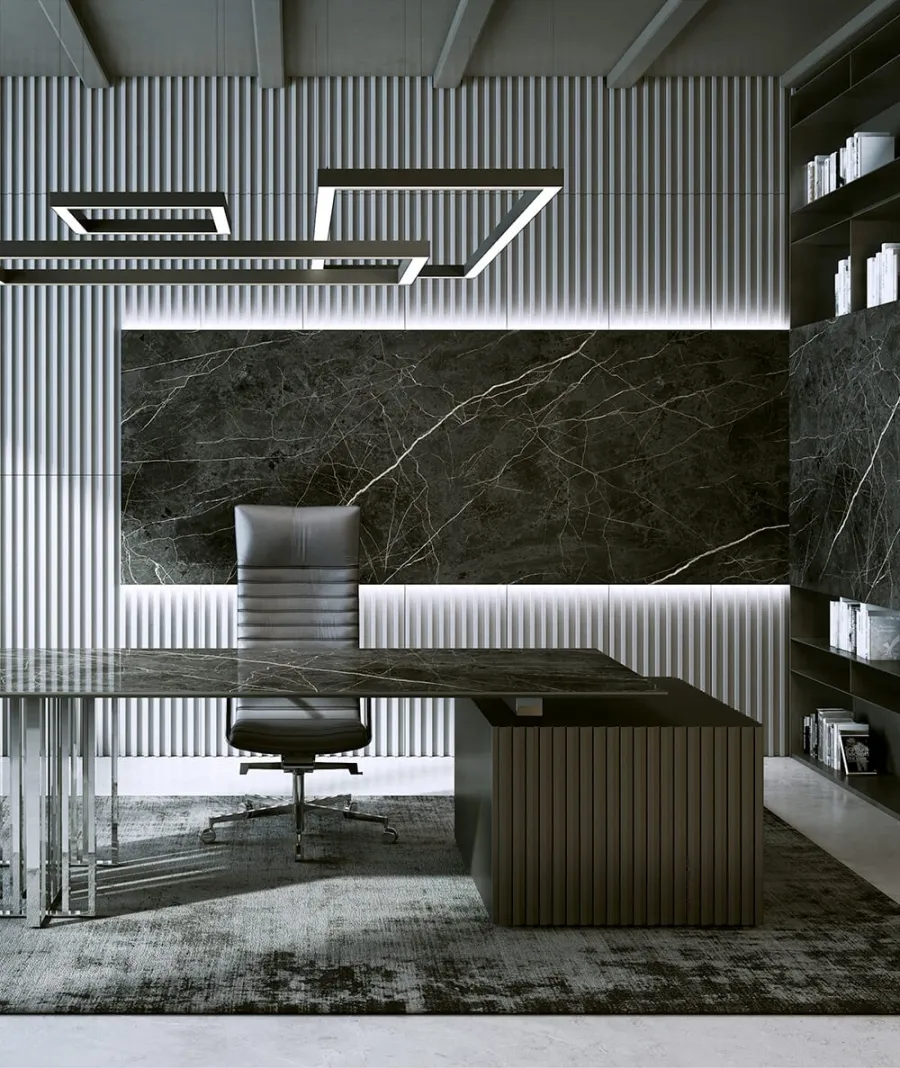obrazek 1 135x47,8 cm VT - PB38 (S51 ciemno szary - mysi) LAMEL - Panel dekor 3D beton architektoniczny