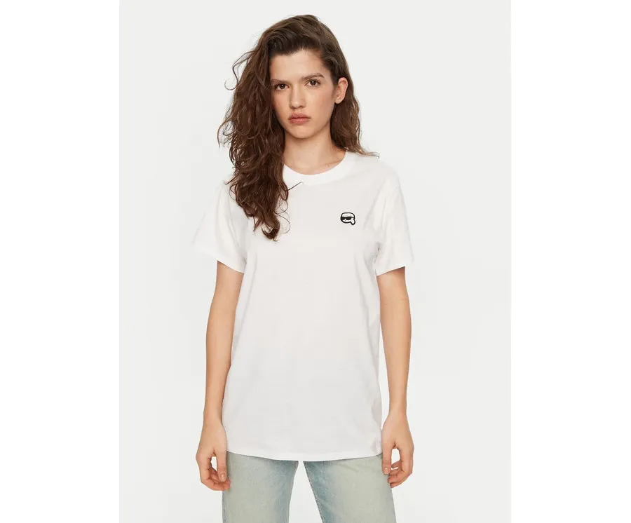 obrazek 1 KARL LAGERFELD T-Shirt A1W17025 Biały Relaxed Fit