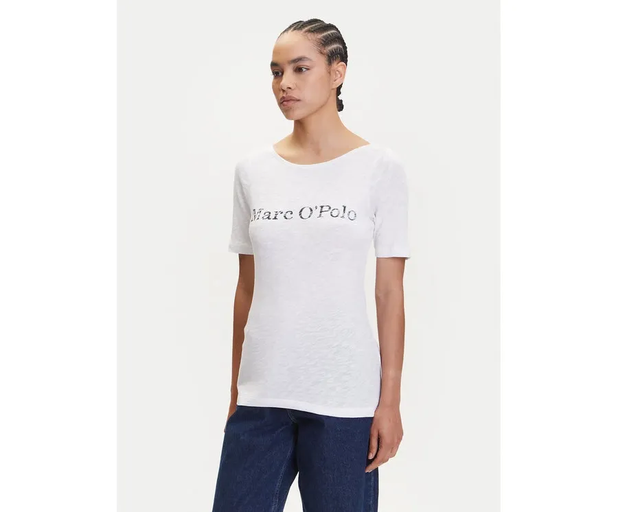 obrazek 1 Marc O'Polo T-Shirt 504 2261 51231 Biały Regular Fit