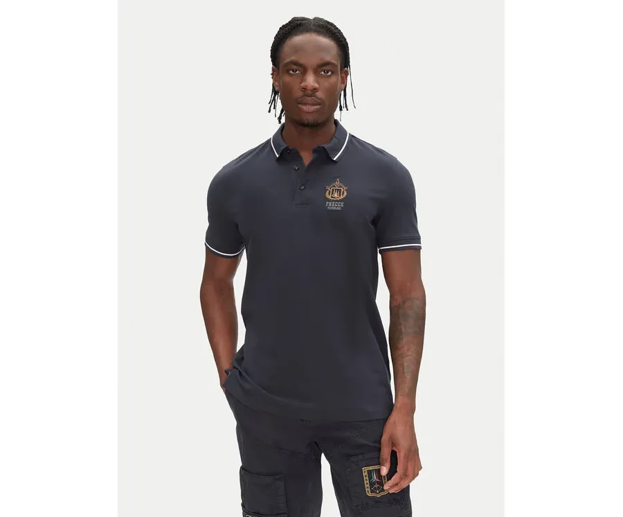 obrazek 1 Aeronautica Militare Polo 251PO1850P191 Granatowy Slim Fit
