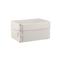 Zdjęcie Wyjątkowe białe skórzane pudełko Snob 25x15xH13,5 cm