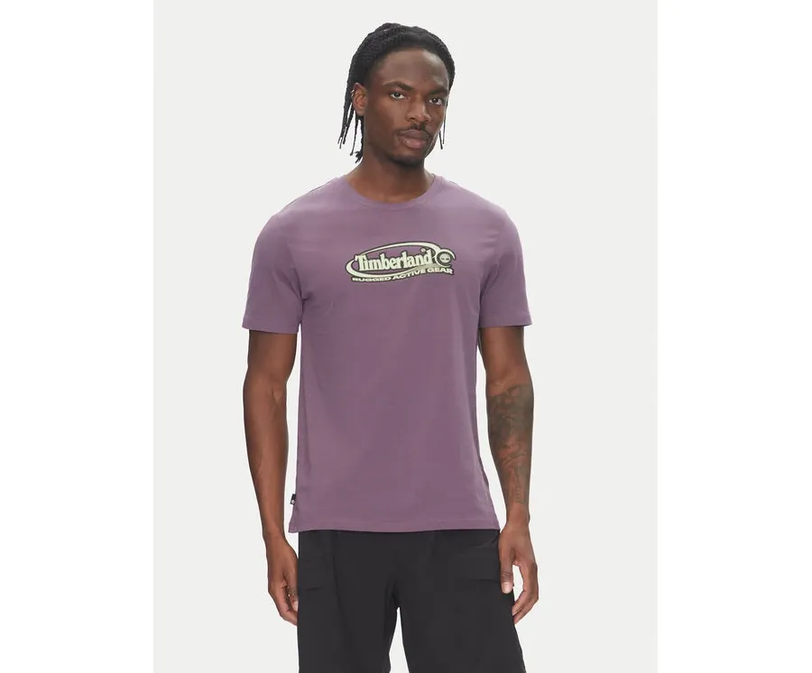obrazek 1 Timberland T-Shirt TB0A6DJY Fioletowy Regular Fit