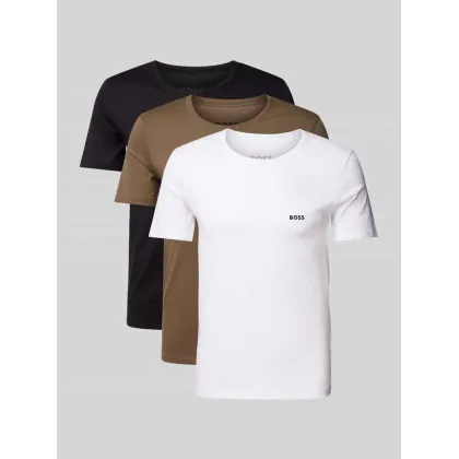 Zdjęcie T-shirt z nadrukiem z logo w zestawie 3 szt.