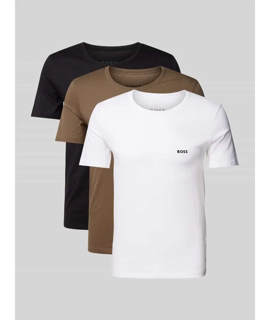 obrazek 1 T-shirt z nadrukiem z logo w zestawie 3 szt.