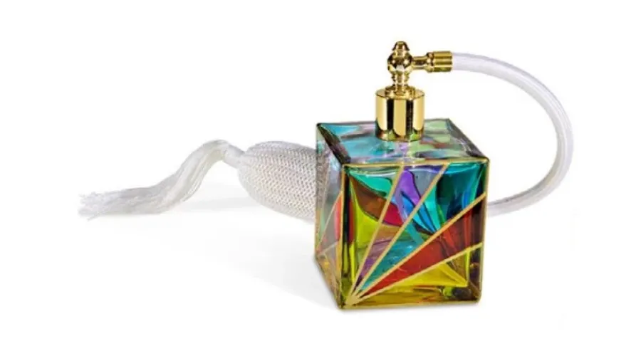 obrazek 1 Piękny pojemnik na perfumy z włoskiego szkła murano