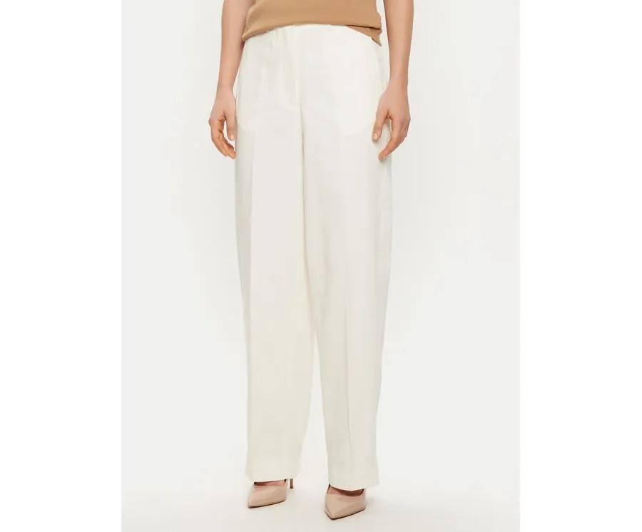 obrazek 1 Tommy Hilfiger Spodnie materiałowe WW0WW43809 Écru Regular Fit