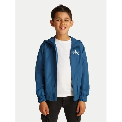 Zdjęcie Calvin Klein Jeans Kurtka przejściowa Monologo Essential IB0IB02091 Niebieski Regular Fit