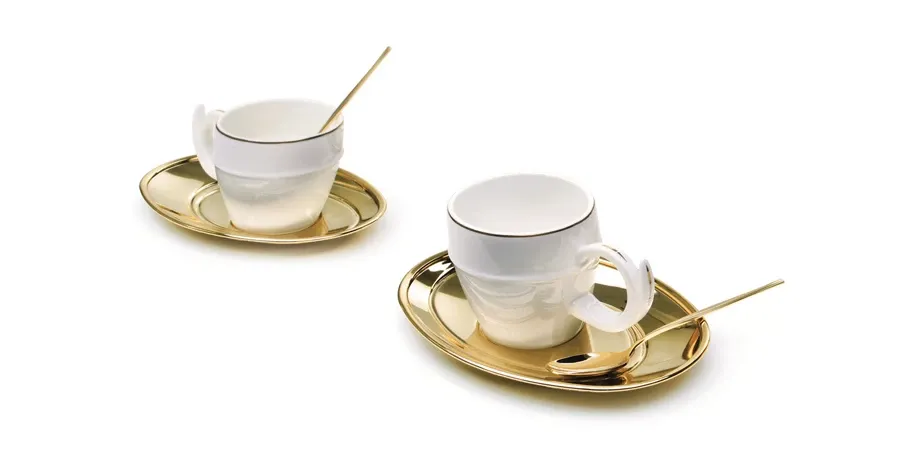obrazek 2 2 filiżanki do espresso - wariant złoty
