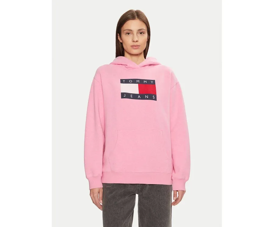 obrazek 1 Tommy Jeans Bluza DW0DW19407 Różowy Relaxed Fit