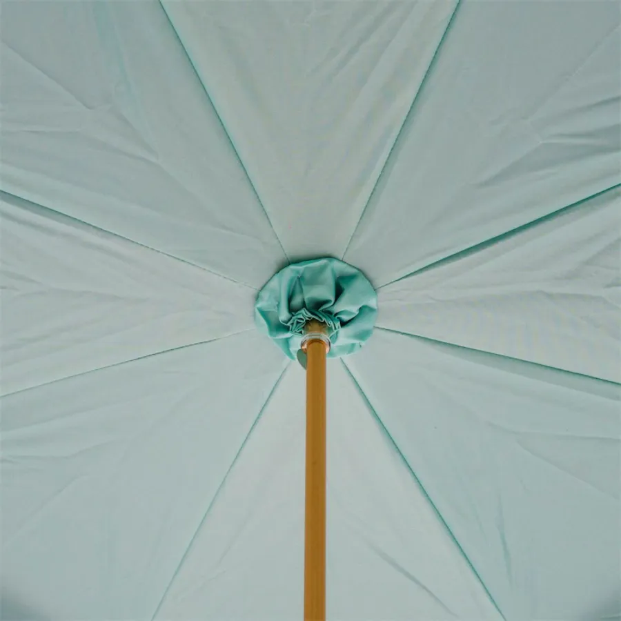 obrazek 4 Stylowy granatowo turkusowy parasol damski z rączką – głową konika morskiego – Pasotti