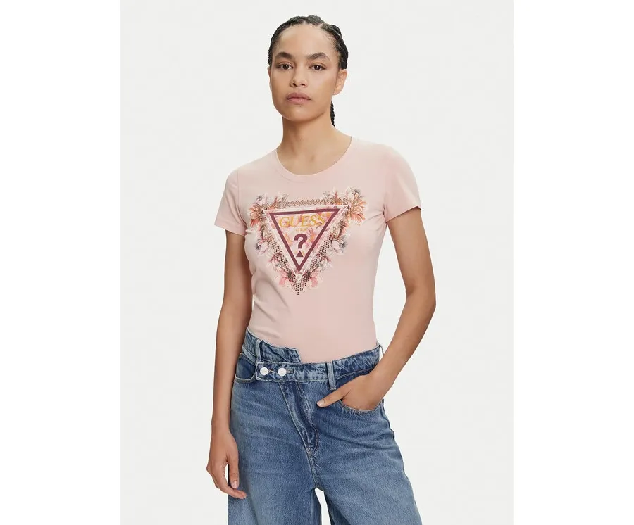 obrazek 1 Guess T-Shirt W5YI08 J1314 Pomarańczowy Regular Fit