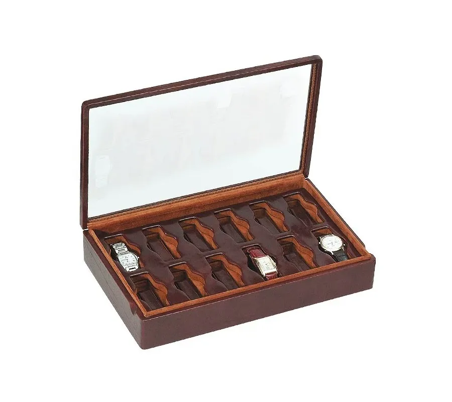 picture 1 Stylish box with a glass cover for 12 watches - Absolute Breton