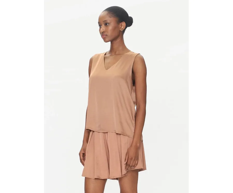 obrazek 1 ViCOLO Bluzka TD0765 Brązowy Regular Fit