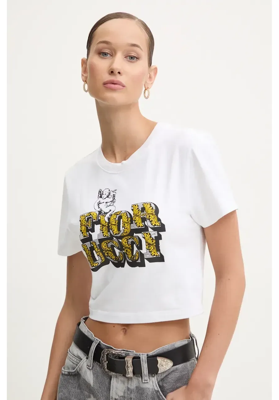 obrazek 1 Fiorucci t-shirt damski kolor biały W01FMTSH094CJ03WH01