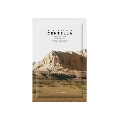 Zdjęcie SKIN1004 Madagascar Centella Watergel Sheet Ampoule Mask Maseczka do twarzy 1 szt.